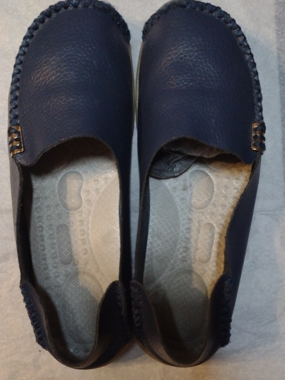 Women's Navy Slip-On Casual Loafers